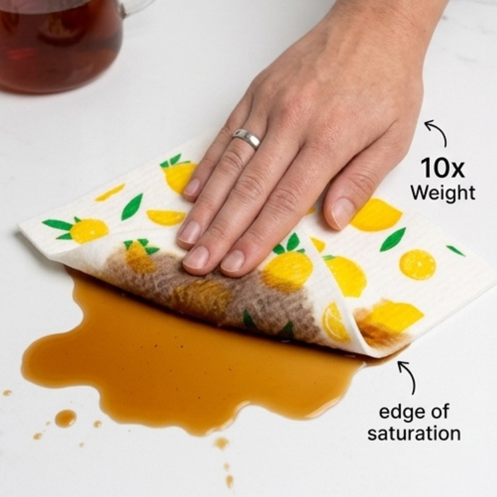Swedish Dishcloths - 10 Pack - Absorbent, Reusable, & Washable
